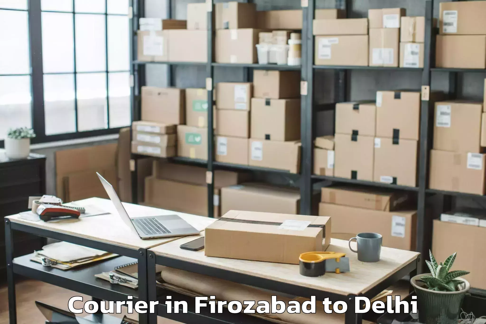 Top Firozabad to Bawana Courier Available